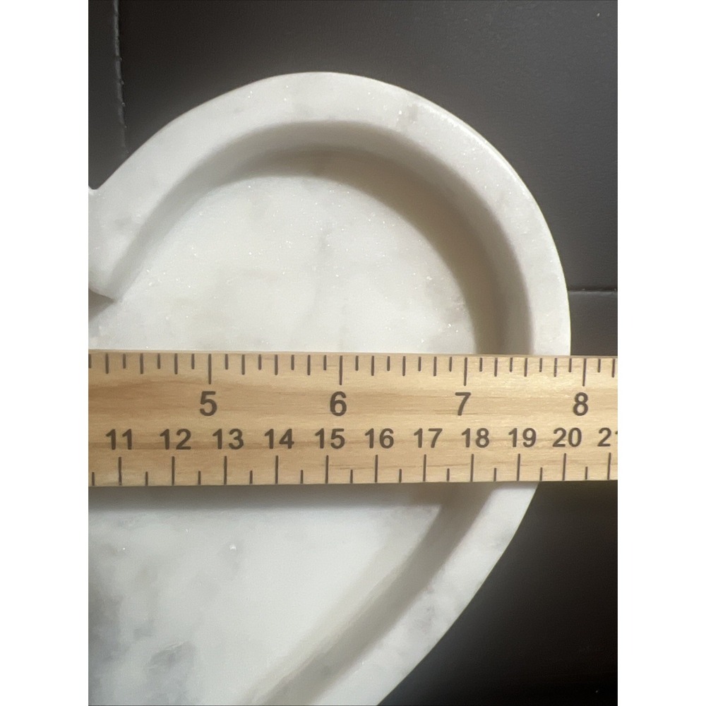 Kirkton House Decor Marble Heart Tray - Picture 3 of 3